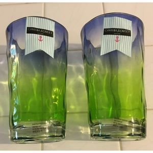 NWT Cynthia Rowley NY Two Iced Tea Glasses